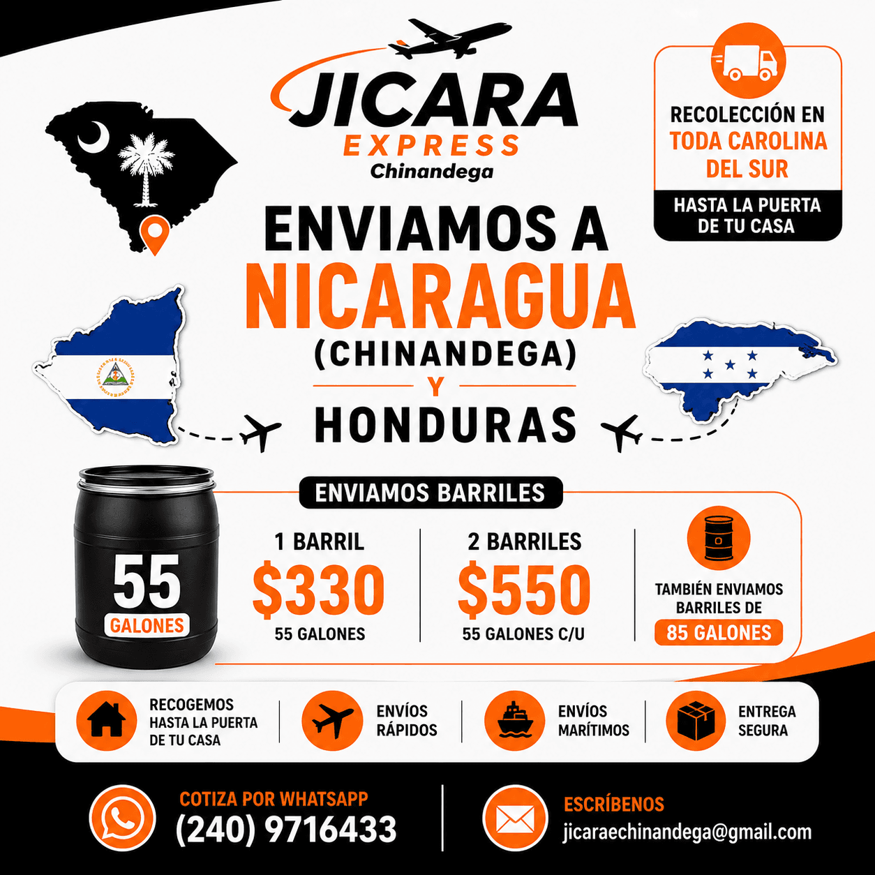 Recogemos tu paquete en Estados Unidos